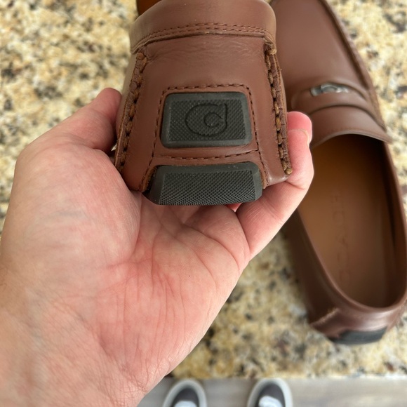 New With Box. Mens Brown Coach Loafers with Signature Coin Size 10 - Picture 6 of 10